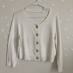 Calvin Klein Cropped Cardigan